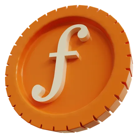 Dutch Guilder Coins 3D Icon