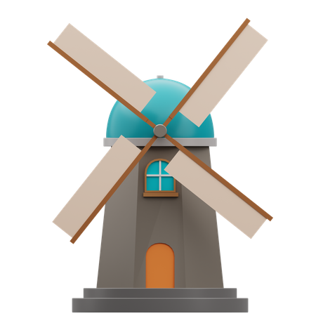 Dutch Windmills  3D Icon