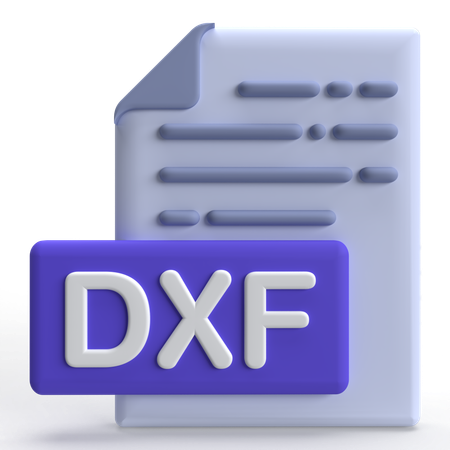 Dxf-Datei  3D Icon