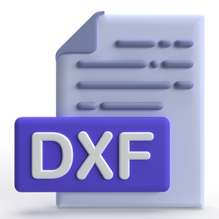 DXF File  3D Icon