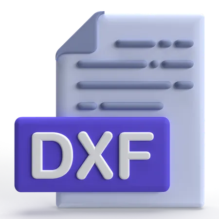 DXF File  3D Icon