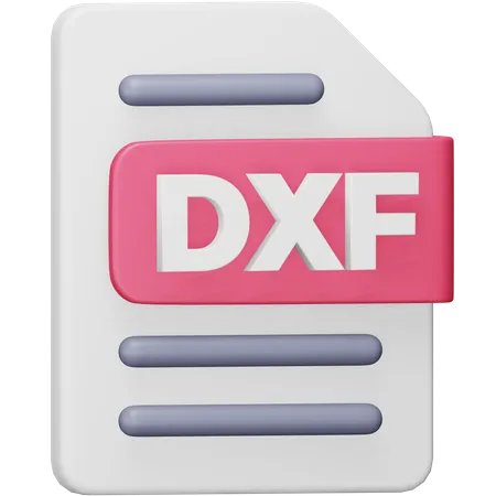 Dxf File  3D Icon