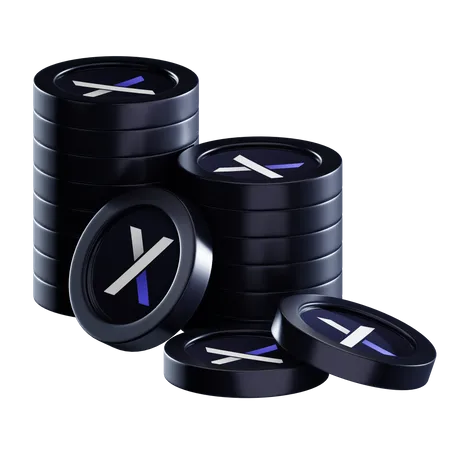 Dydx Coin Stacks  3D Icon