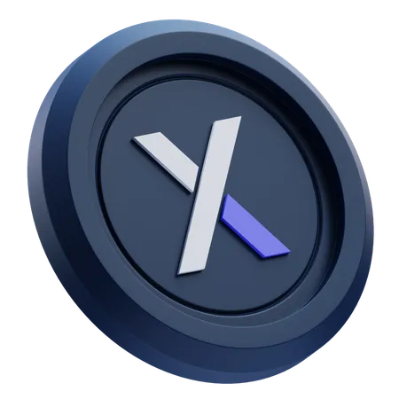 DYdX Cryptocurrency  3D Icon