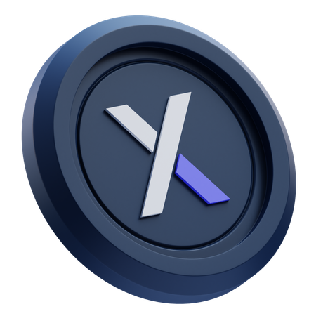 DYdX Cryptocurrency  3D Icon