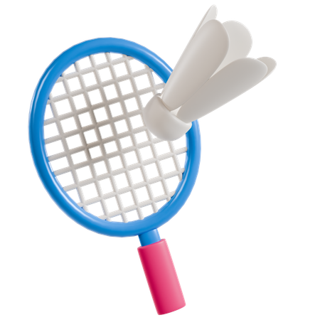 Dynamic Badminton Action  3D Icon