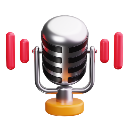 Dynamic Mic  3D Icon