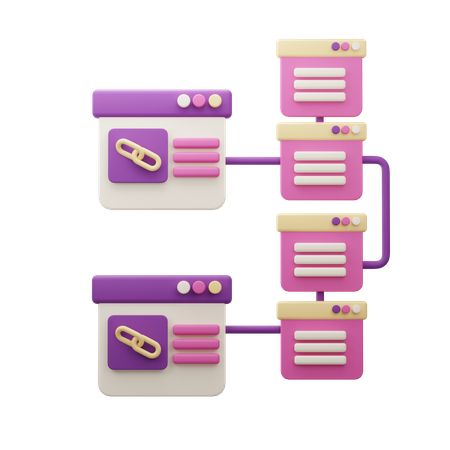 Dynamischer Link  3D Icon