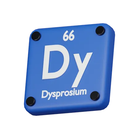 Dysprosium Element 3 D Icon 3D Icon