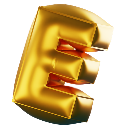 E  3D Icon