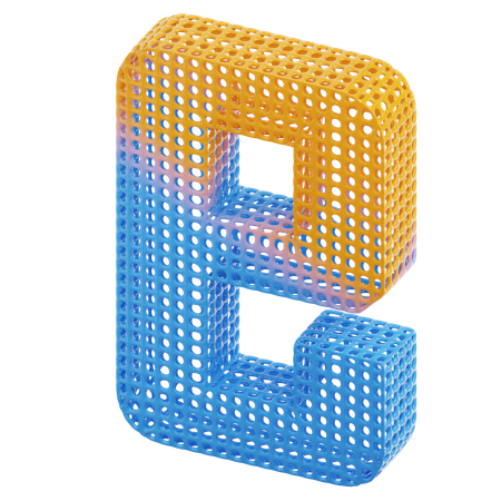 E  3D Icon