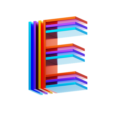 E  3D Icon