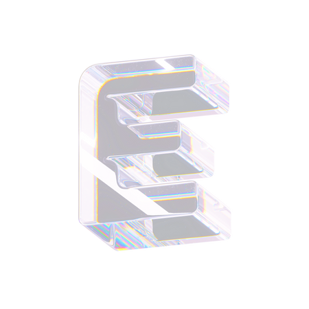 E  3D Icon