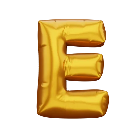 Goldener Alphabet Ballon Metallischer Text Float Blender 3 D Alphabet 3D Icon