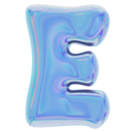 E Abstract Shape  3D Icon