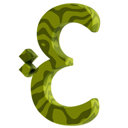 E Alphabet  3D Icon