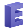 3d e alphabet emoji