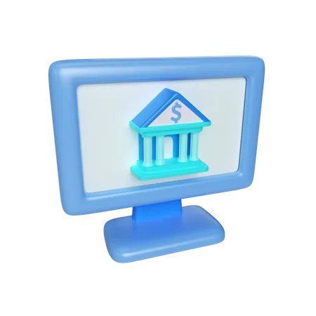 This Is A E Banking Icon 3 D Render Illustration High Resolution Psd File Isolated On Transparent Background 3D Illustration