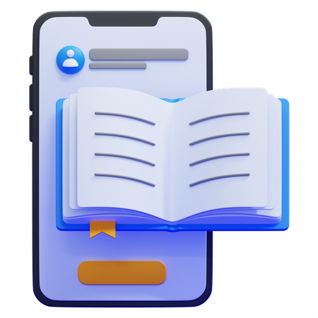 전자책  3D Icon