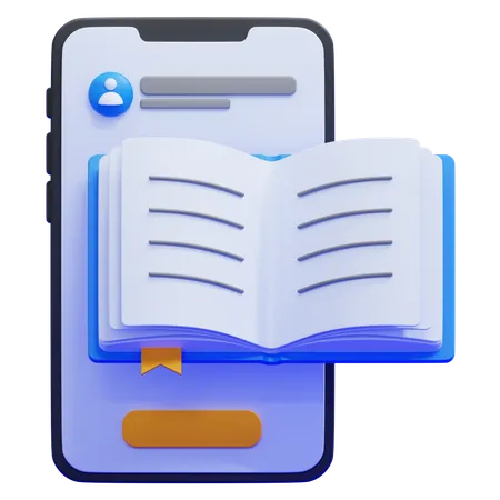 전자책  3D Icon