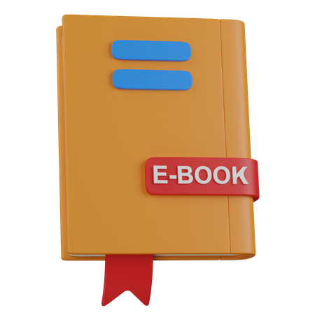 E-BOOK  3D Icon