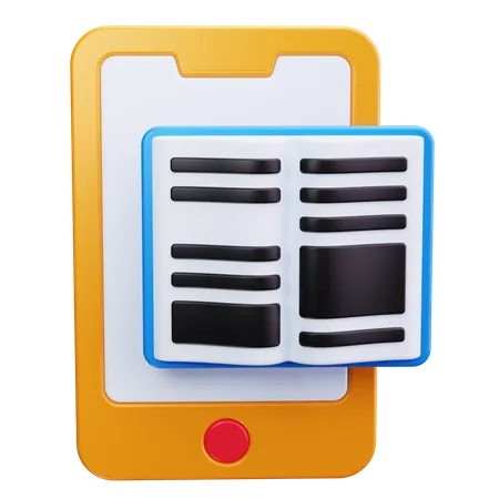 E Book  3D Icon