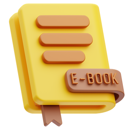 E Book  3D Icon