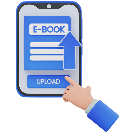 E-Book hochladen  3D Icon