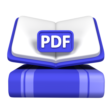 E-book pdf  3D Icon