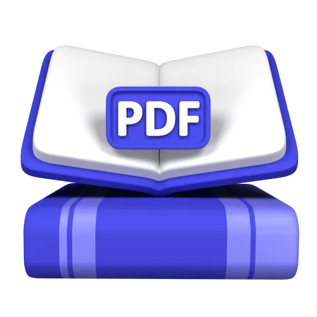 E-book pdf  3D Icon