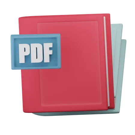 E-book pdf  3D Icon