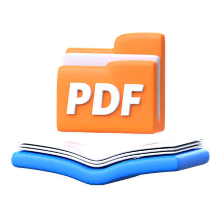 E-book PDF  3D Icon