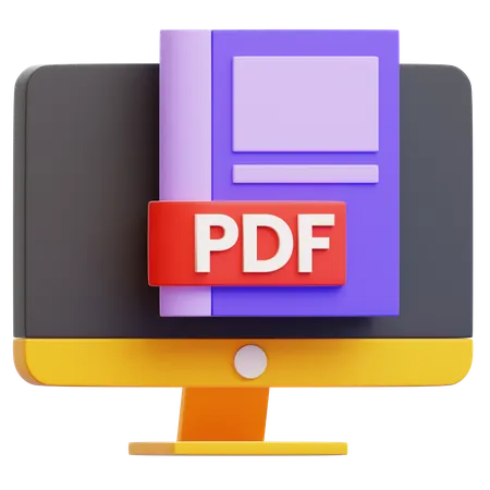 E Book PDF  3D Icon