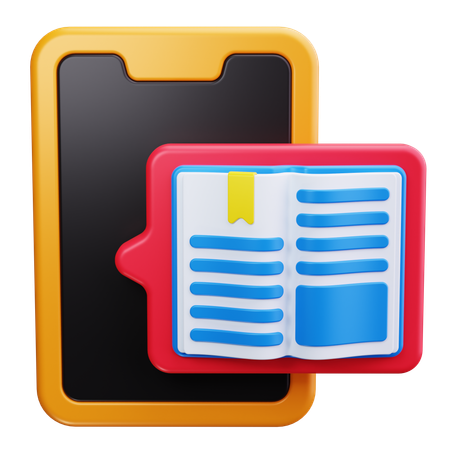 E Book Reader  3D Icon