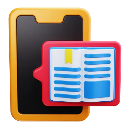 E Book Reader  3D Icon