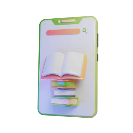 E Books  3D Icon