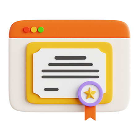 E-certifié  3D Icon