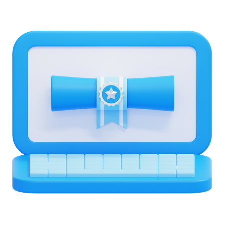 E-Certificate  3D Icon