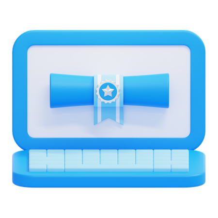 E-Certificate  3D Icon