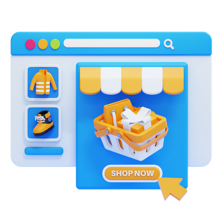 E-commerce  3D Icon