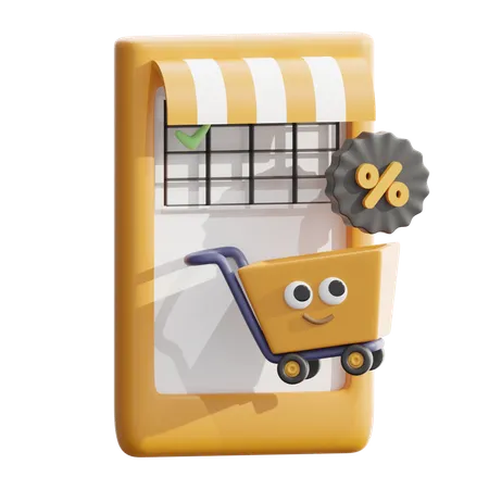 E Commerce  3D Icon