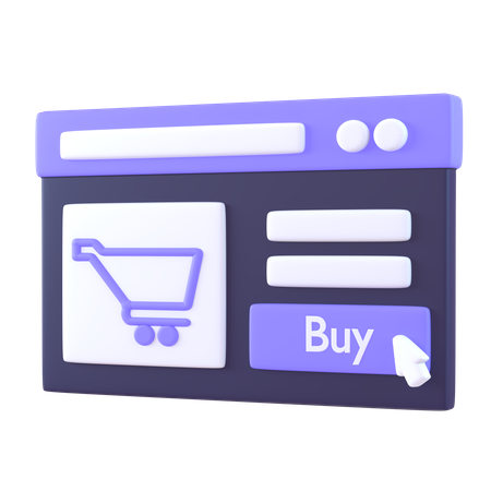 E Commerce  3D Icon