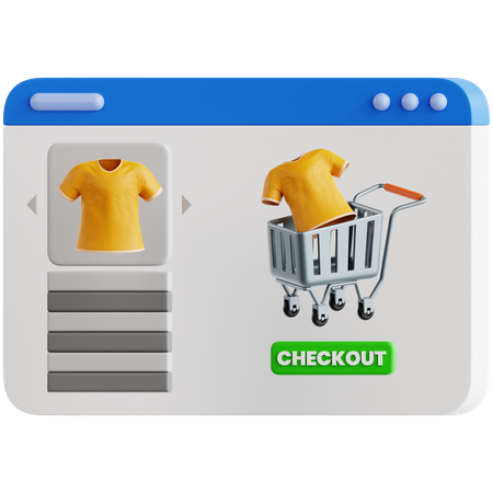 E Commerce  3D Icon