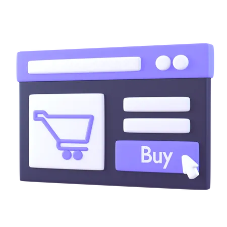E Commerce  3D Icon