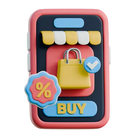 E-Commerce-Anwendung  3D Icon