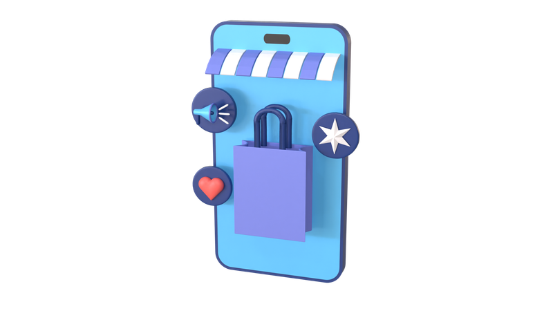 E-Commerce-Anzeigen  3D Icon