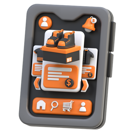 E-Commerce App  3D Icon
