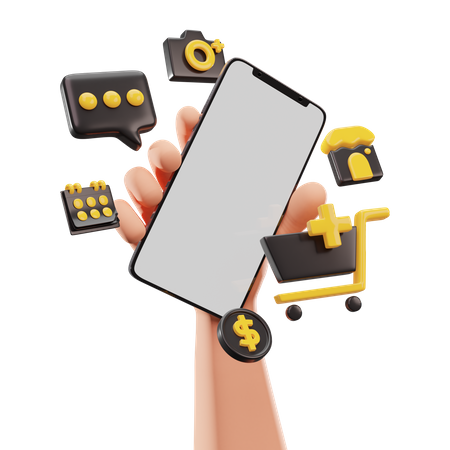E-commerce application  3D Icon