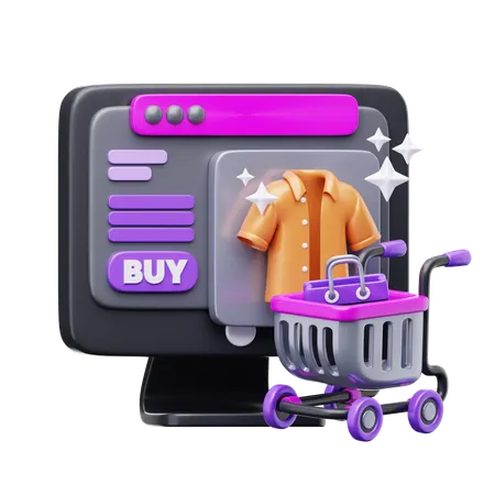 E-Commerce-Landingpage  3D Icon
