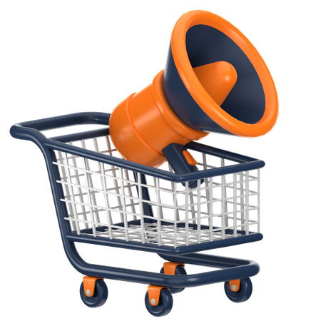 E Commerce Marketing  3D Icon